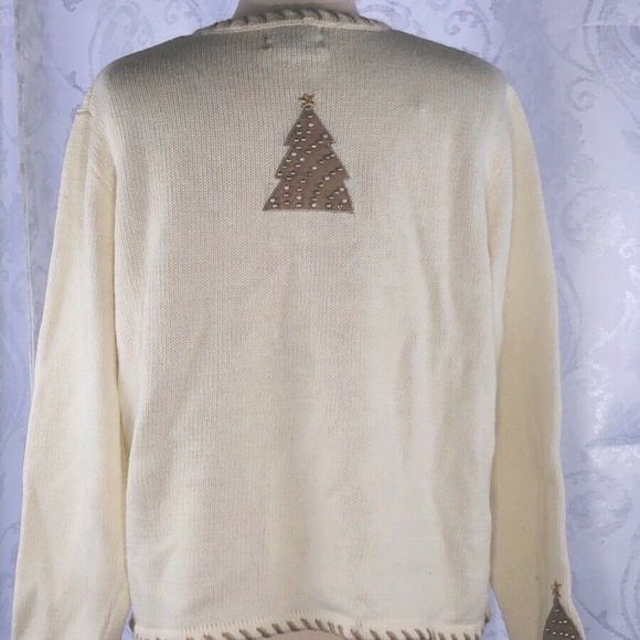 Ugly Cardigan Sweater- FA LA LA Studio Gold - Picture 2 of 3